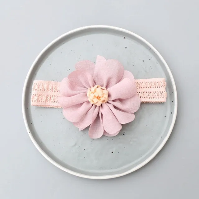 New Hair Accessories for Little Girls - Baby Flower and Crown Headbands Assorted Bow Pearl Lace Hair Band