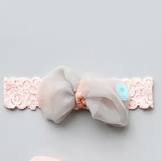 New Hair Accessories for Little Girls - Baby Flower and Crown Headbands Assorted Bow Pearl Lace Hair Band
