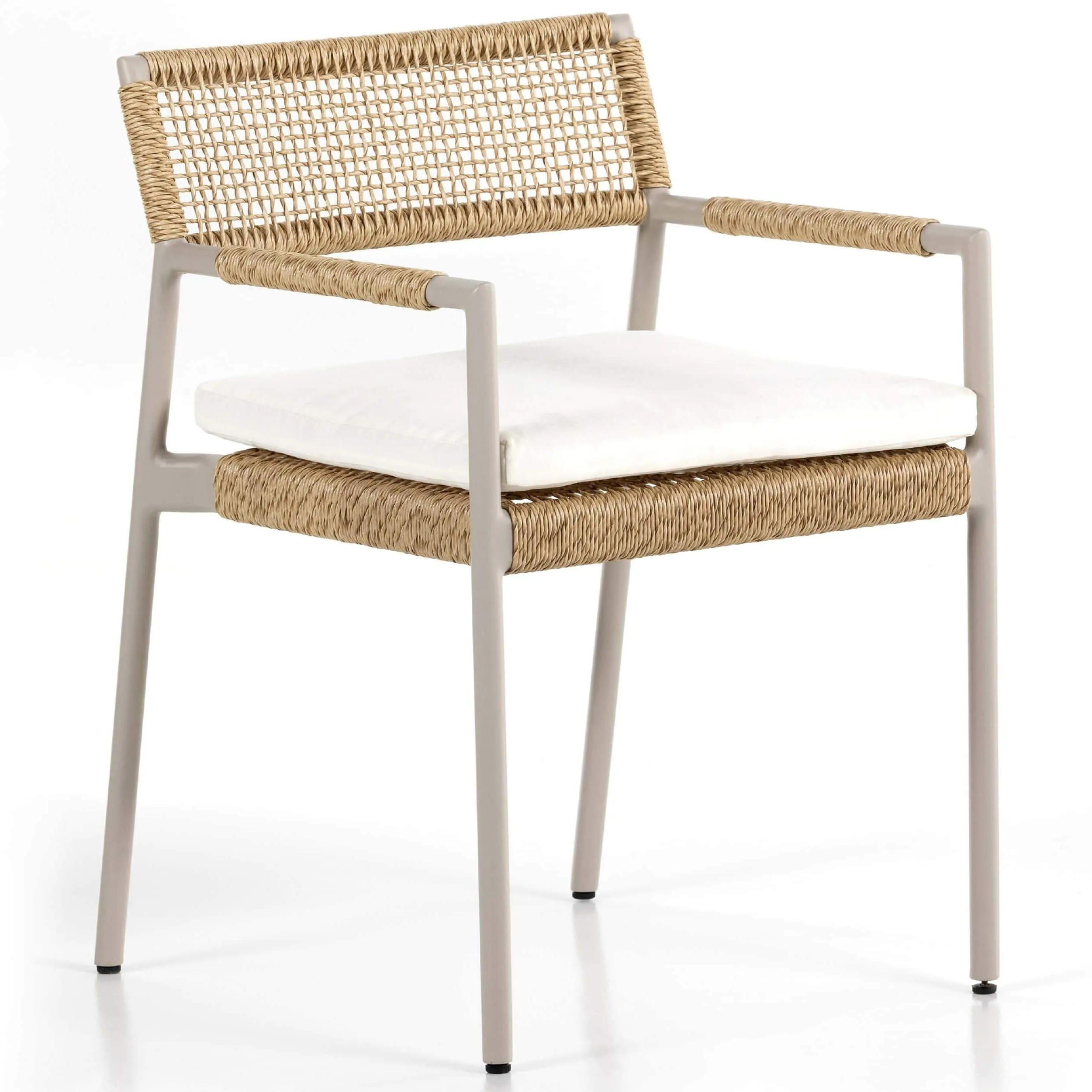Niles Outdoor Dining Arm Chair, Natural
