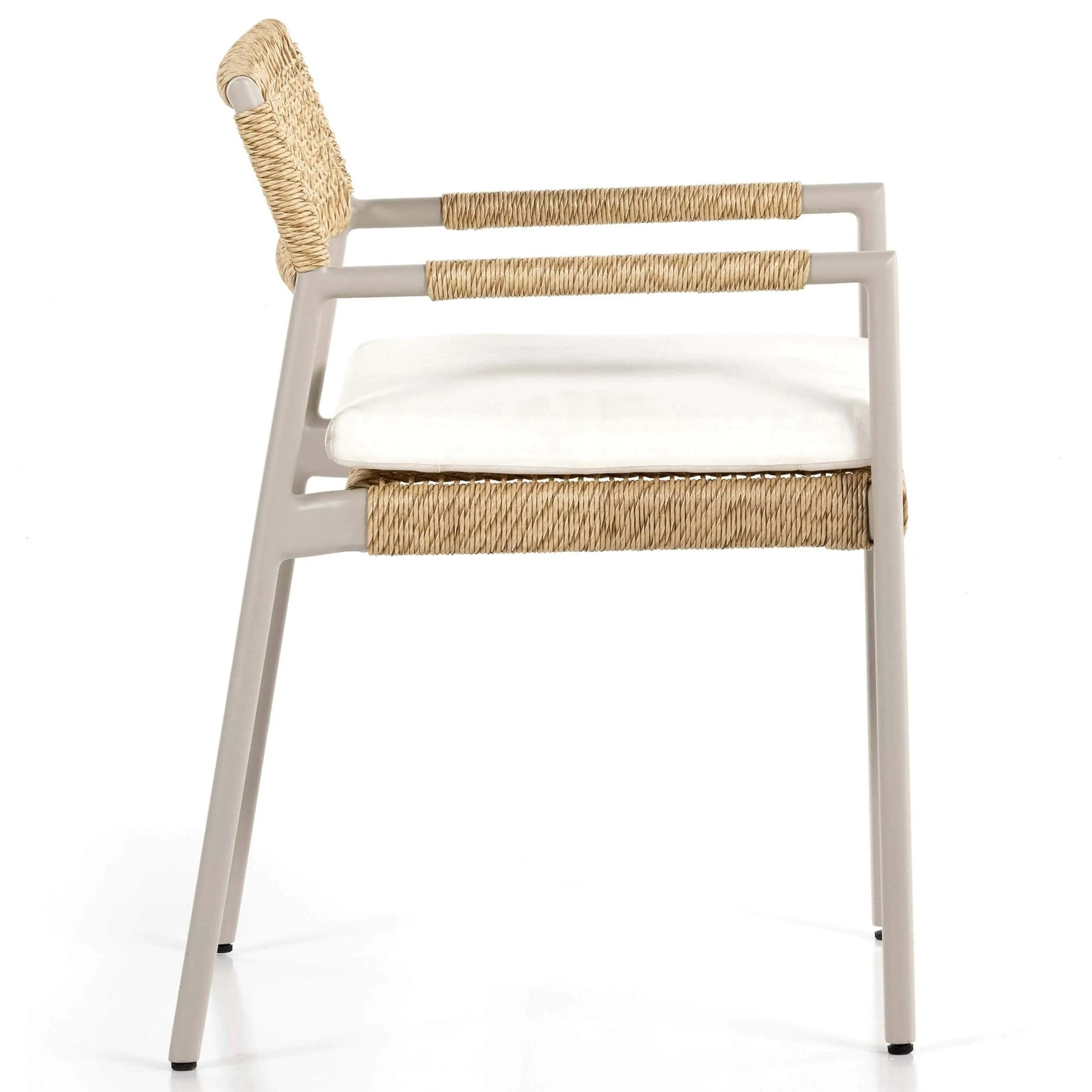 Niles Outdoor Dining Arm Chair, Natural