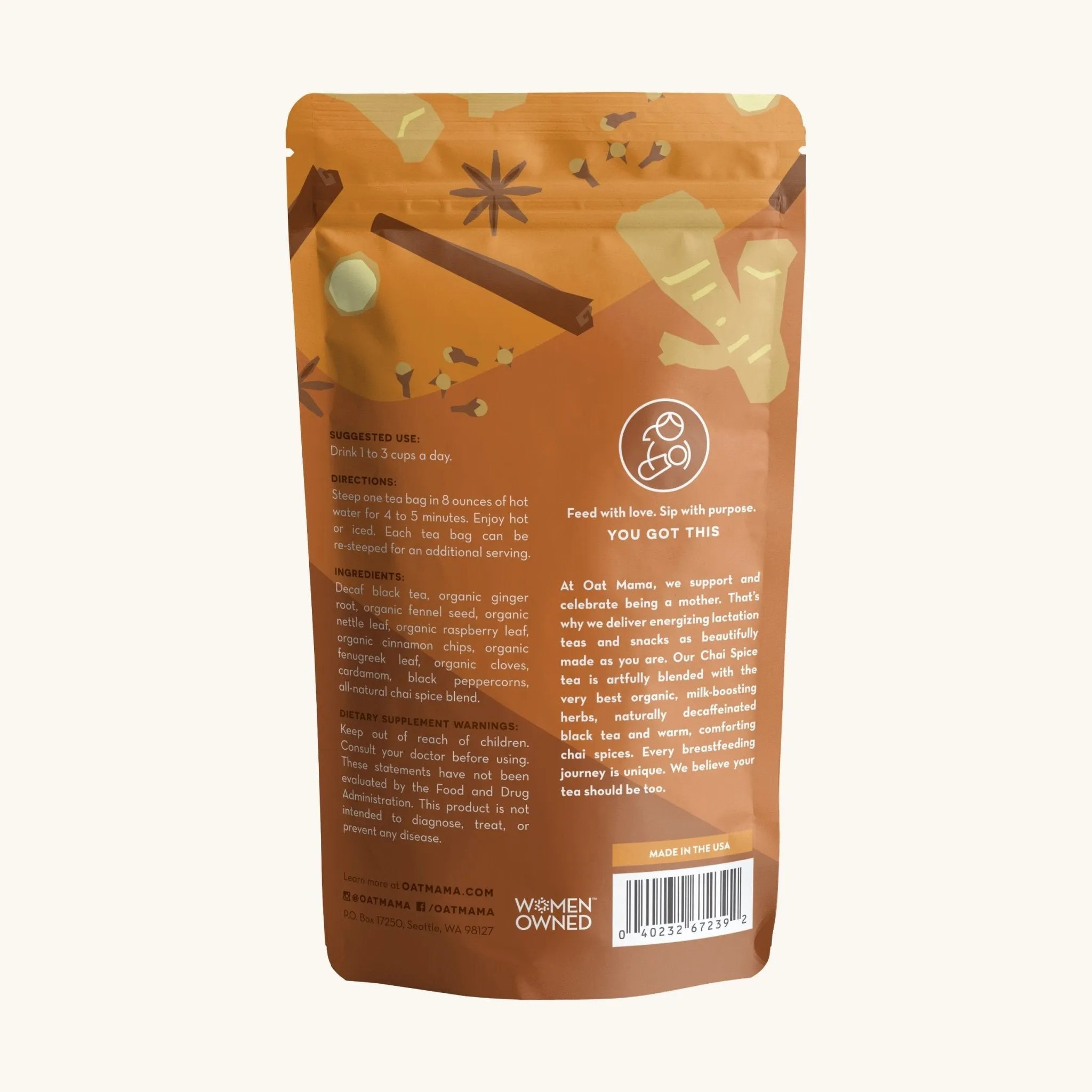 Oat Mama Chai Spice Lactation Tea