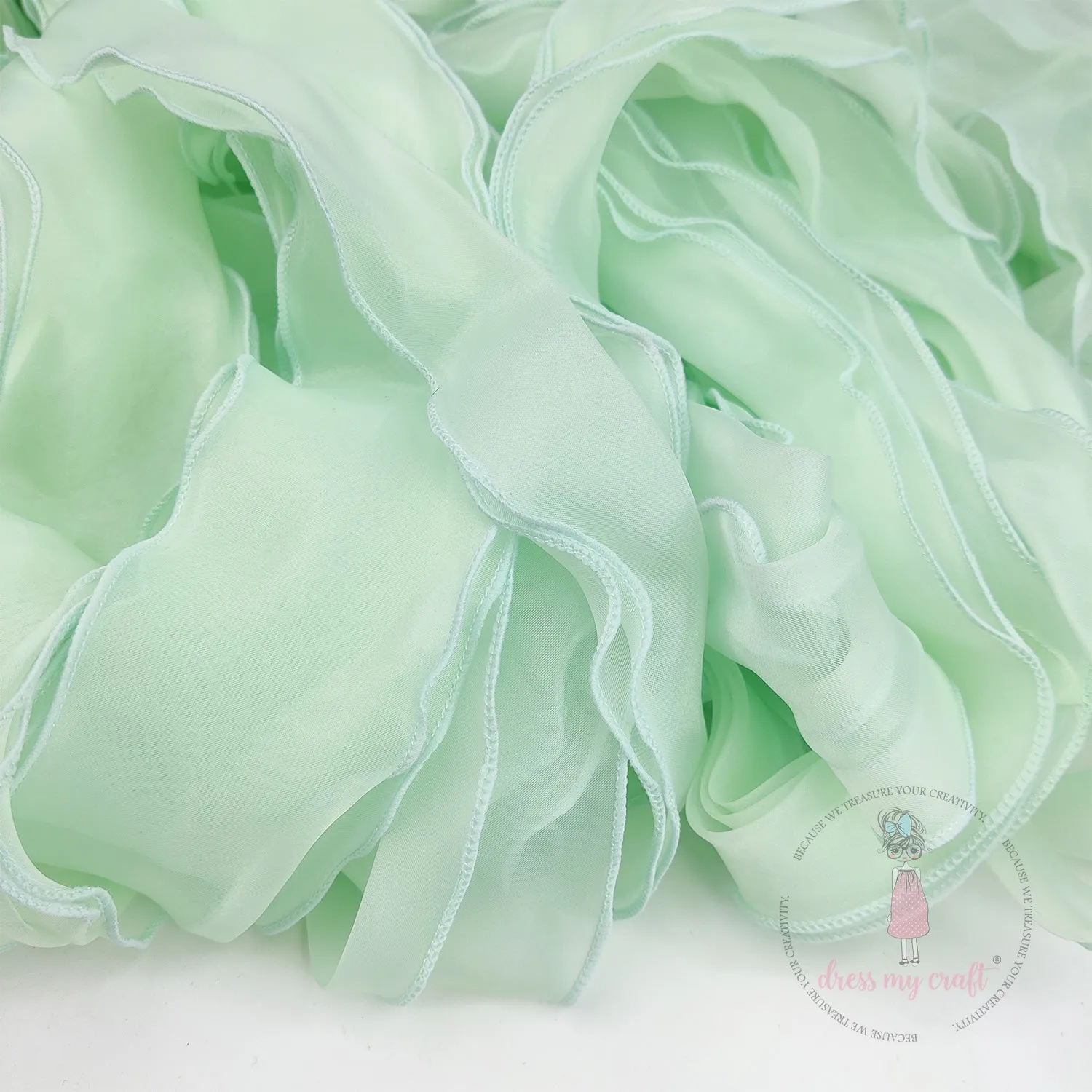 Organza  Wavy Ribbons