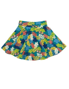 Piccalilly Leafy Camouflage Skater Skirt