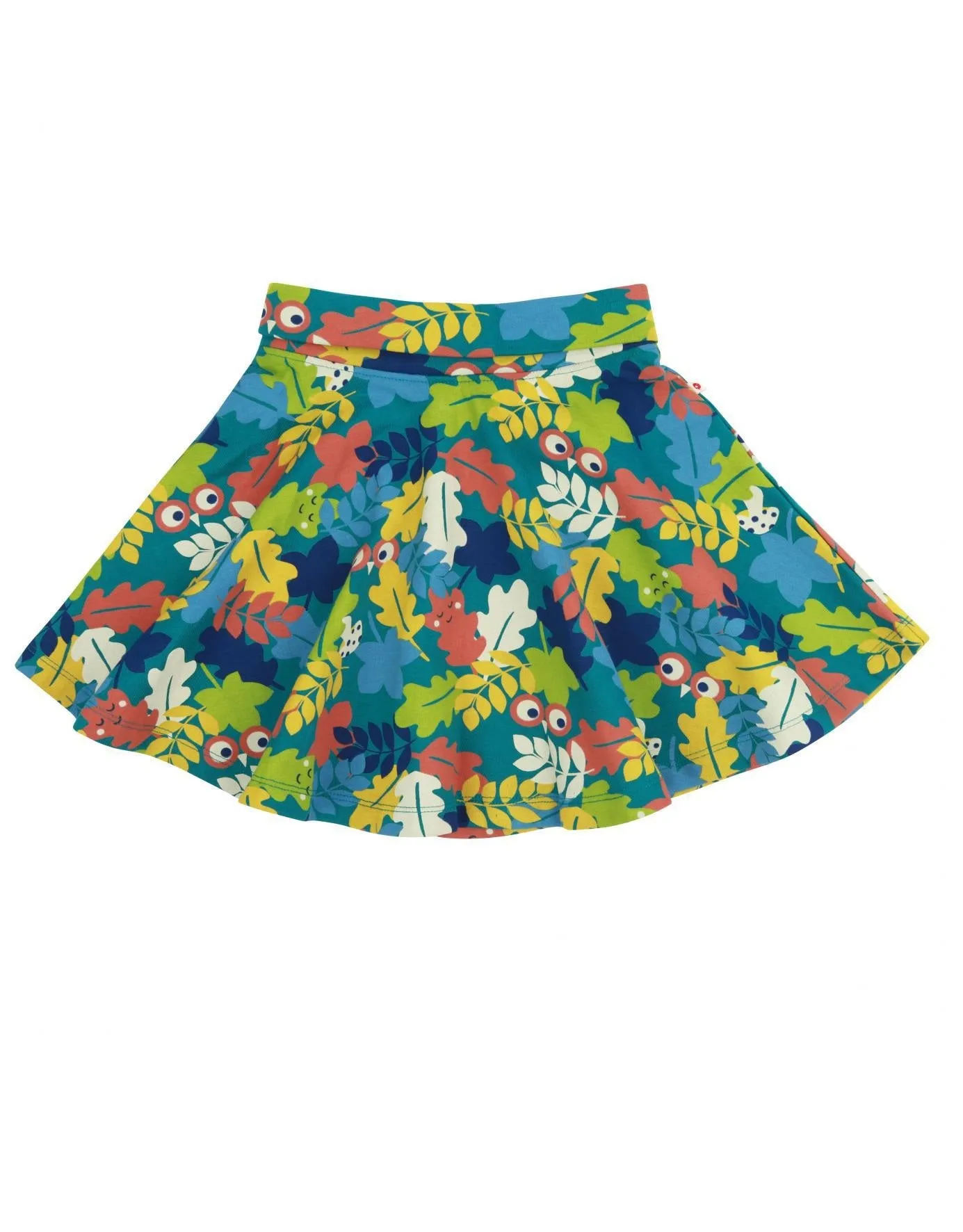 Piccalilly Leafy Camouflage Skater Skirt