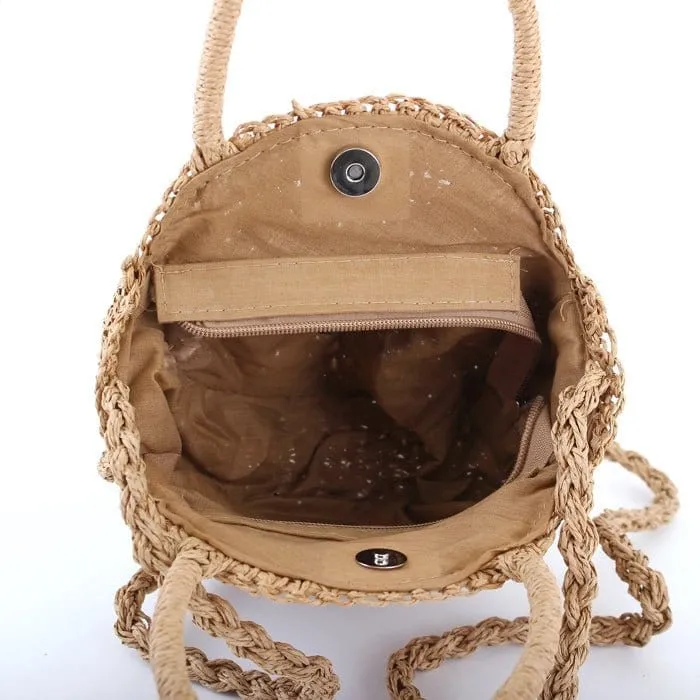 PPC6375 Mini Straw Handbag/Beach Bag