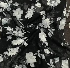 Printed Chiffon - Black