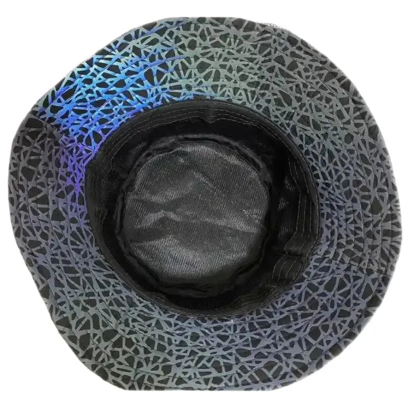 Punk Rock Hip Hop Style Colorful Reflective Bucket Hat