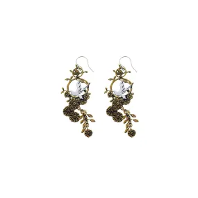Revolution Dove Sterling Silver Bronze Drop Earring