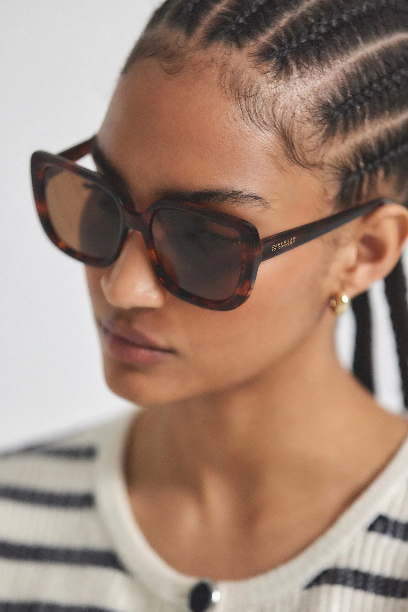 River Square Oversized Sunglasses - Tiger Stripe