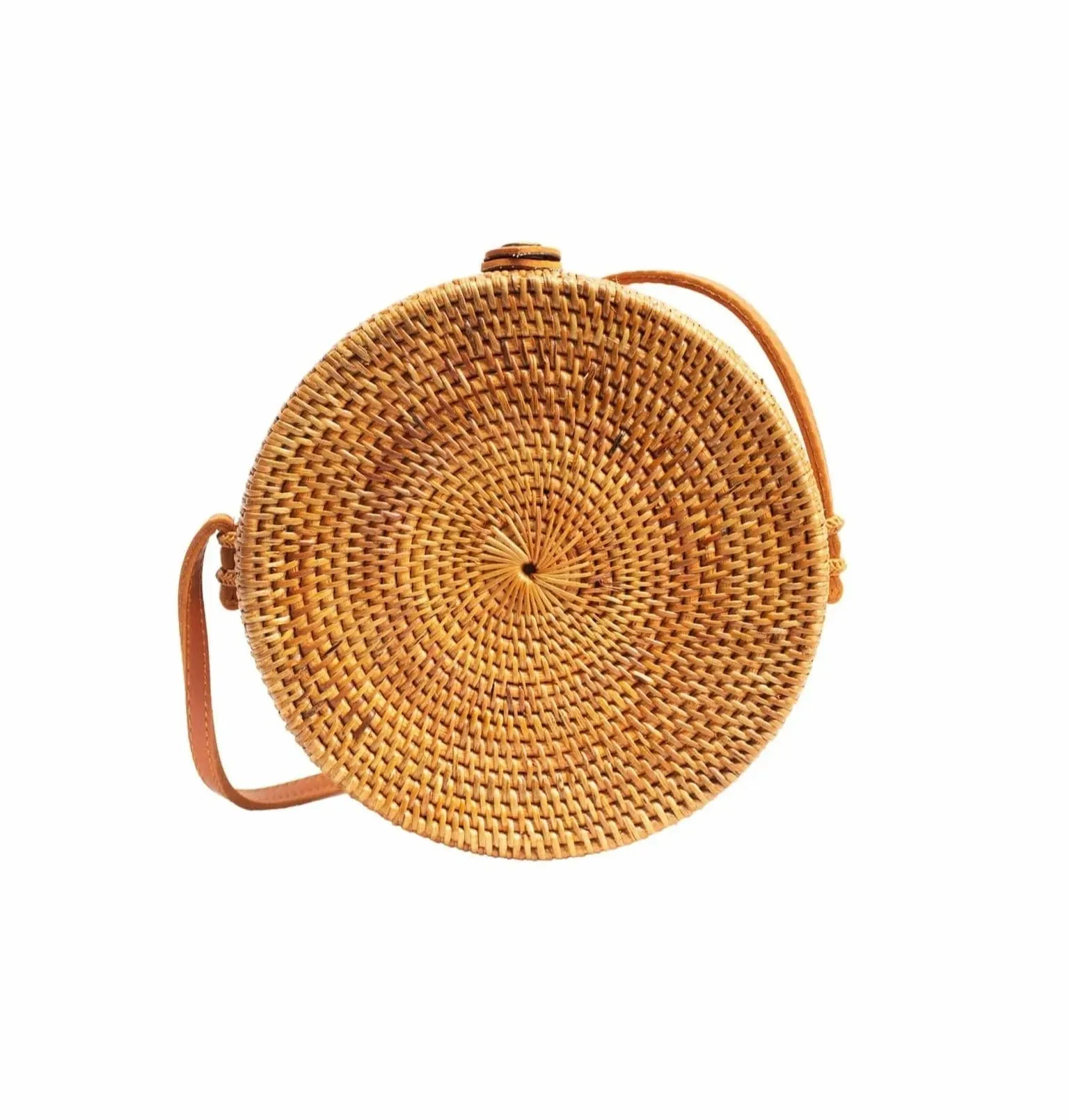 Saturn Brown Round Sling  Bag