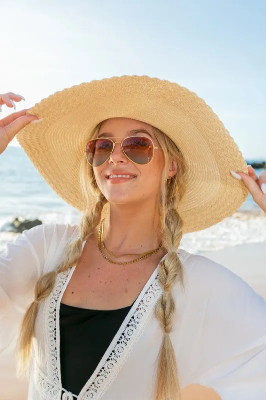 Scallop Edge Bow Accent Sunhat  *Online Only*