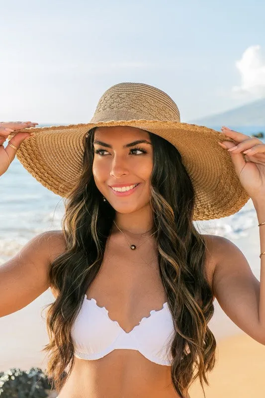 Scallop Edge Bow Accent Sunhat  *Online Only*