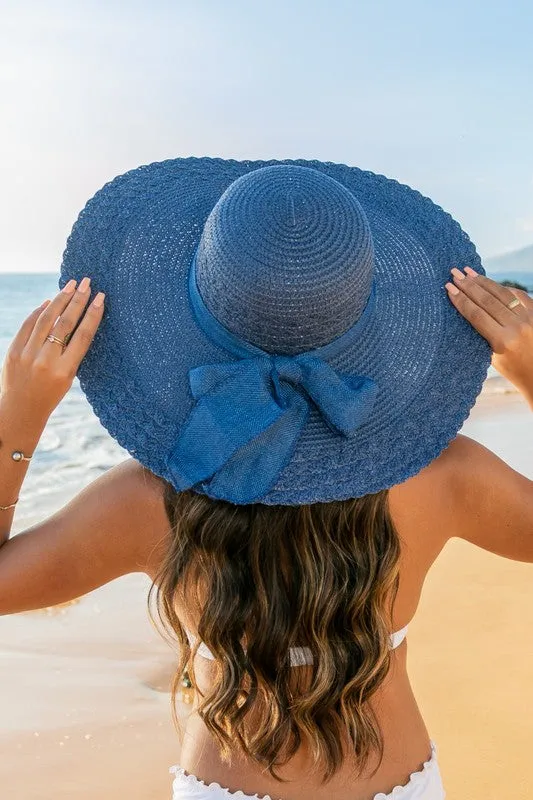 Scallop Edge Bow Accent Sunhat  *Online Only*