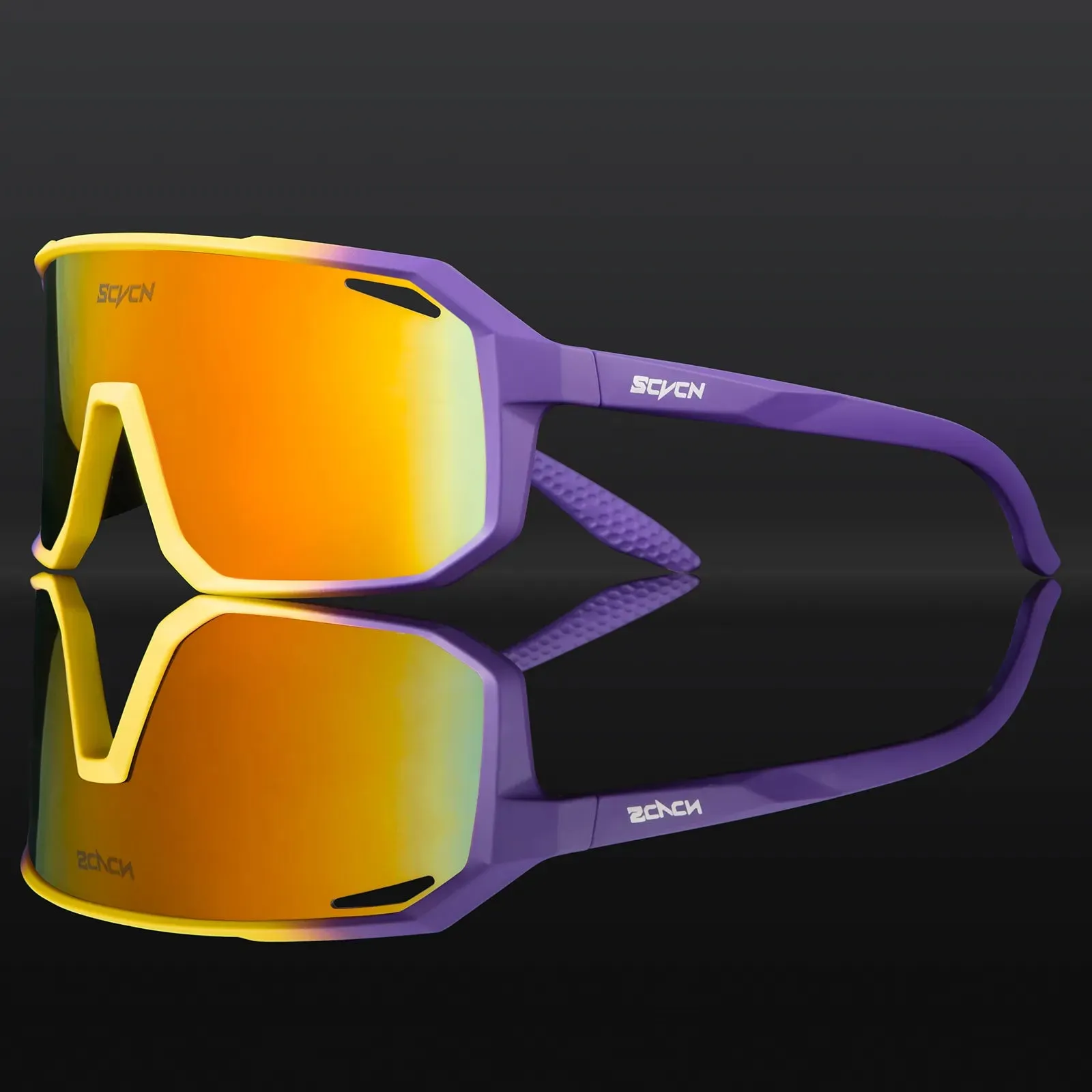 SCVCN Outdoor MTB Driving Glasses Cycling Sunglasses UV400 Women Sports Running Eyewear Men Road Bicycle Glasses Bike Goggles
