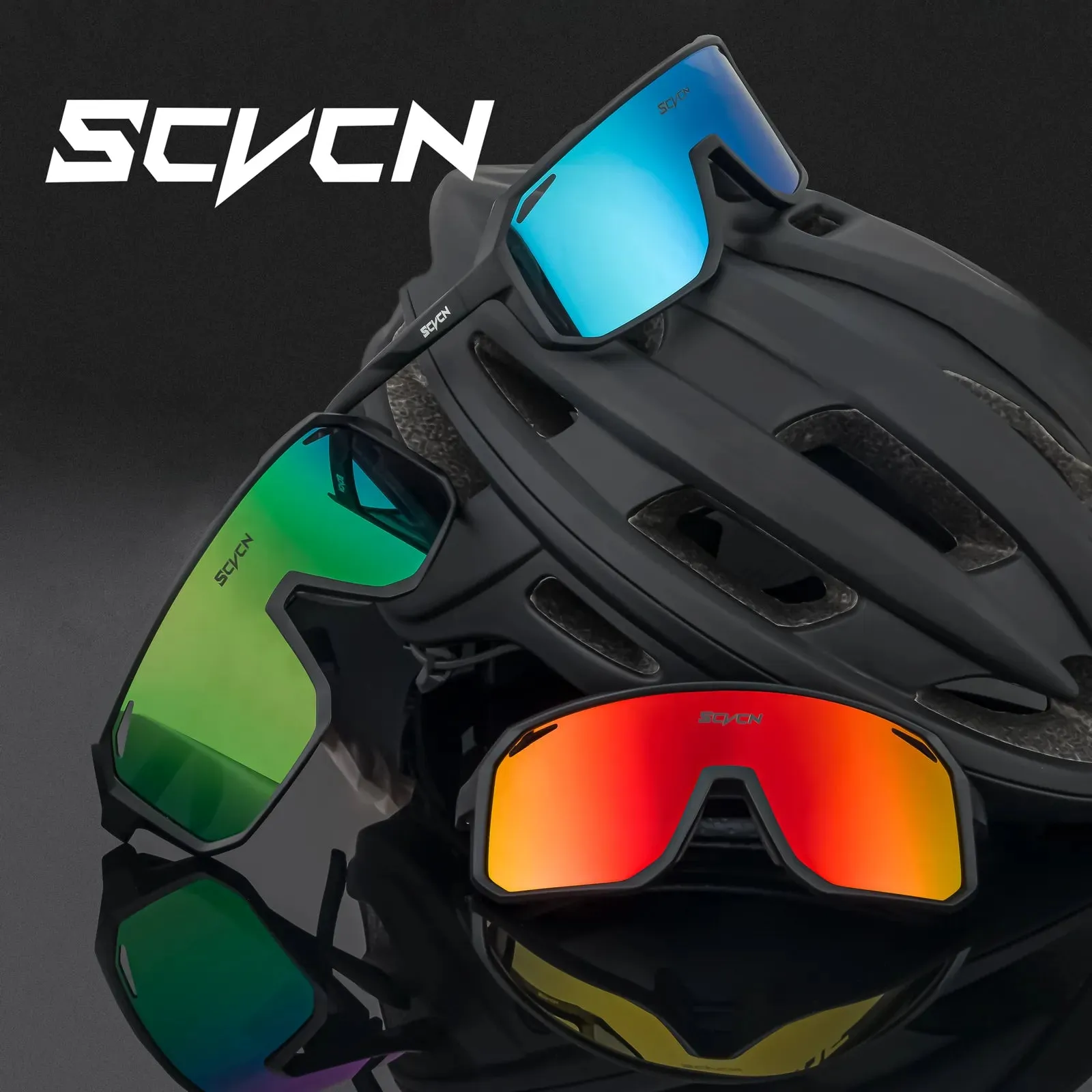 SCVCN Outdoor MTB Driving Glasses Cycling Sunglasses UV400 Women Sports Running Eyewear Men Road Bicycle Glasses Bike Goggles