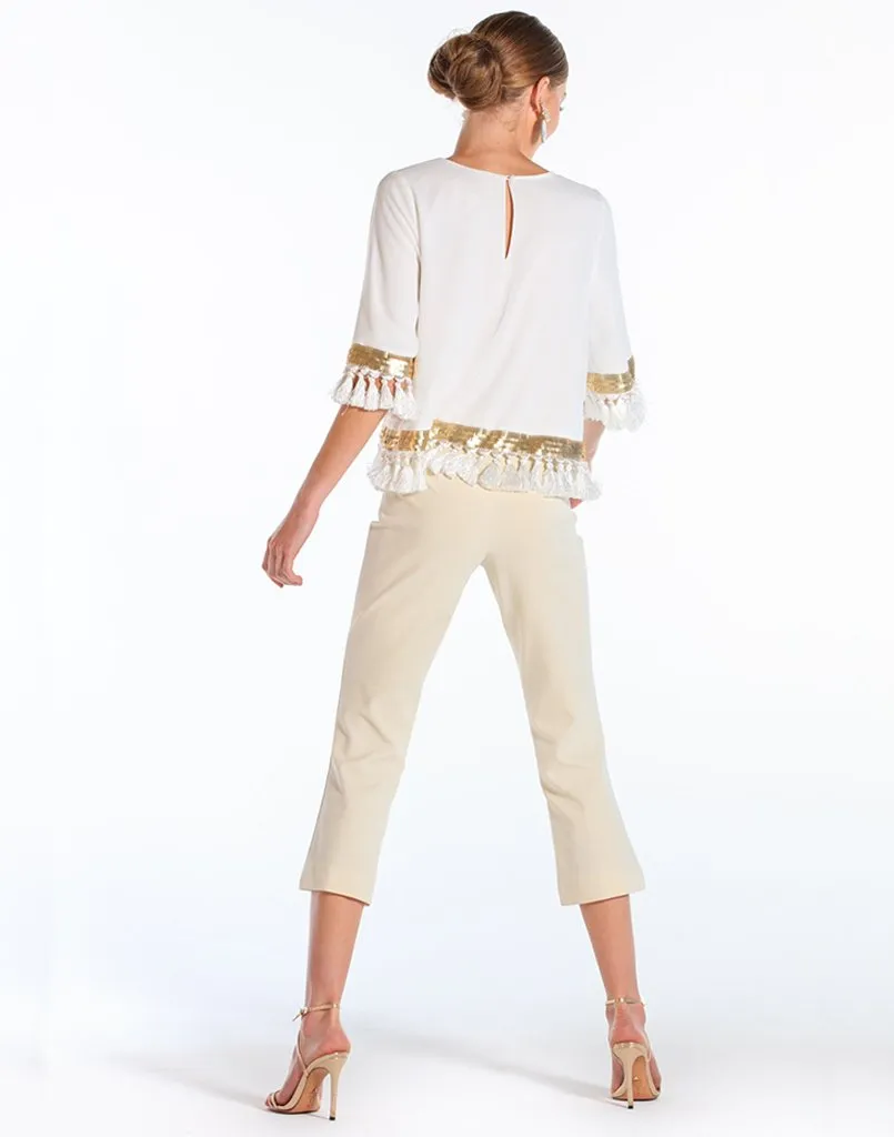 Shimmy Shimmy Tassel Top