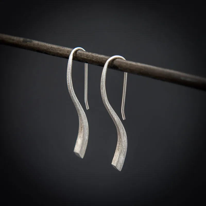 Silver Mini 'Flick' Earrings