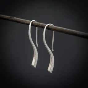 Silver Mini 'Flick' Earrings