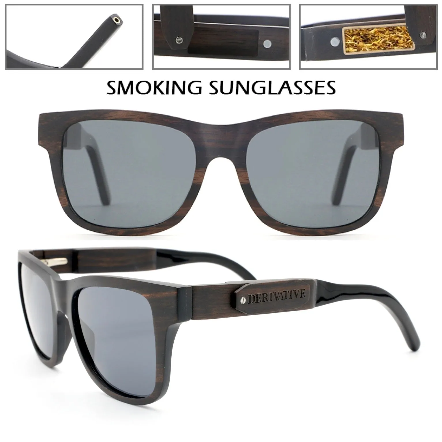 Smokable Pipe Sunglasses Sunglasses // Woodfarer