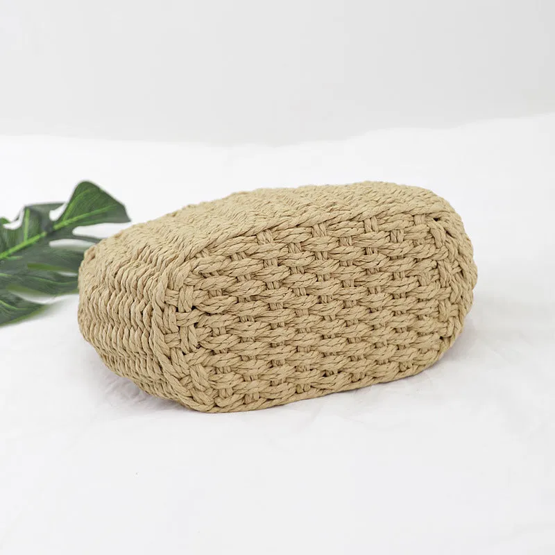 Straw Woven Beach Rattan Shoulder Bag