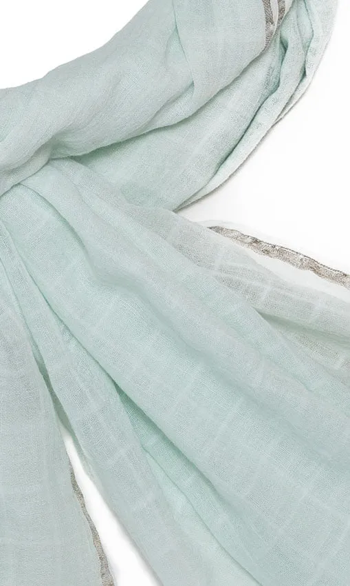 Windowpane - Mint Blue