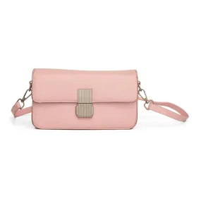 Women baby pink solid hand bag