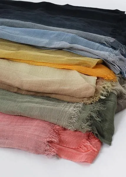 women new khaki pink double color Gradient scarf vintage warm scarves